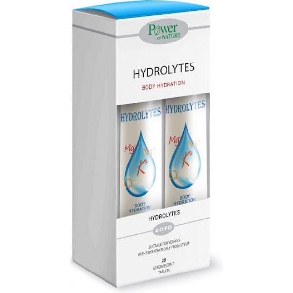 Power Of Nature Hydrolytes 2 x 20 αναβράζοντα δισκία Power Of Nature Hydrolytes 2 x 20 αναβράζοντα δισκία